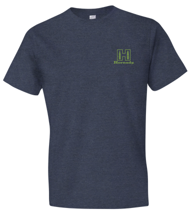 Hornady Gear 30992 Hornady T-Shirt Logo Stamp Indigo Short Sleeve Medium