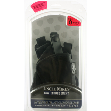 Uncle Mike's Plain Black Nylon Shoulder Holster 8700 AM#0