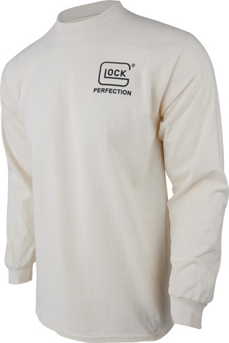 Glock AP96073 Born In Austria  Tan Pre-Shrunk Cotton Long Sleeve Large