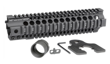 Midwest Industries Combat Rail T-Series AR-15 Aluminum Handguard - Black | 10" | Quad Rail
