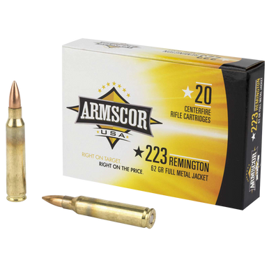 Armscor Range Rifle Ammo 223 Rem. 62 gr. FMJ 20 rd.