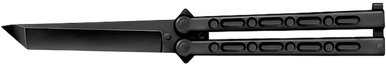 Cold Steel CS-92EAB FGX Balisong 5" Folding Plain Tanto Black Griv-Ex Blade/Handle