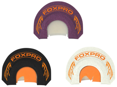 Foxpro HYBRID SPUR COMBO Crooked Spur Hybrid Spur Combo Pack Diaphragm Call Double Reed Turkey Sounds Attracts Turkeys Black/Purple/White 3 Piece