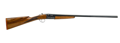 McCoy MC200A12 200A  Side-By-Side 12 Gauge Break Open 3" 2rd 28" Blued Chrome Lined Barre, Color Case Hardened Steel Receiver, Grade IV Gloss Oil Turkish Walnut Wood Fixed Stock