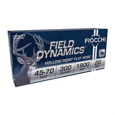 Fiocchi Cowboy Action Centerfire Rifle Ammo 45-70 Govt. 405 gr. LRNFP 20 rd.