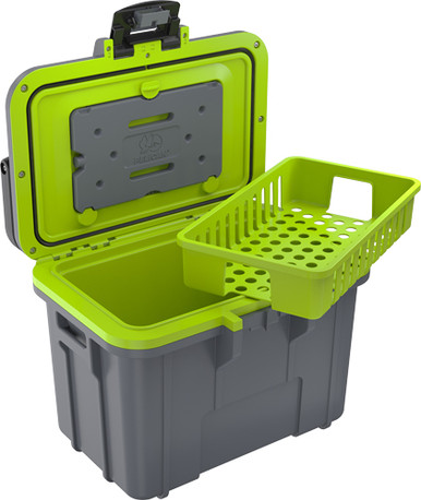 PELICAN 8Q-1-DKGRYEGRN 8QT ELITE COOLER GRY/GRN