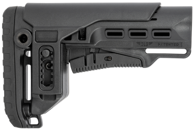 NcStar VG087052 Tactical PCP52 Mil-Spec Stock Black Synthetic Collapsible with Adjustable Cheekpiece