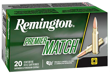 Remington Premier Match Centerfire Rifle Ammo 300 AAC Blackout 125 gr. MatchKing OTM 20 rd.