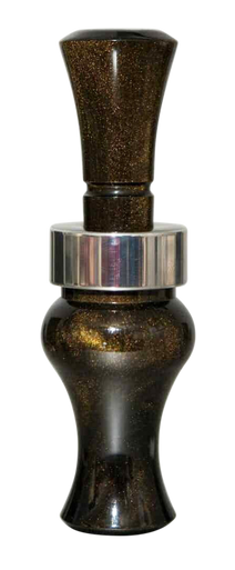 Echo Calls 78905 Meat Hanger  Double Reed Mallard Sounds Attracts Ducks Black Gold Pearl Acrylic