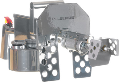 Exothermic Technologies PFLRTSILV Pulsefire LRT Mirror Silver Aluminum/Brass/Viton 25 ft Flame Range 25.70" Long Fuel Gasoline/Gasoline, Diesel Mix Includes Battery/Battery Charger