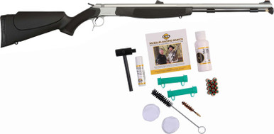 CVA Optima V2 Muzzleloader 50 Cal 26 in. Black/Stainless w/accessories outfit