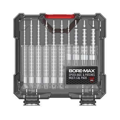 Real Avid AVBMJAGS Bore-Max Jag & Patch Set Multi-Caliber Nickel-Plated, 10 Jags, 500 Patches (3 Different Sizes)