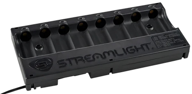 Streamlight 20233 8-Unit Bank Charger 12V DC with CR123A Batteries