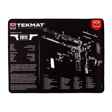 TekMat TEKR201911 1911 Ultra 20 Cleaning Mat 1911 Parts Diagram 15" x 20"