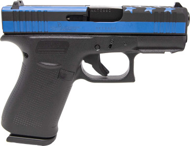 Glock 43X 9mm Luger 341 10Round Cerakote NRA BlueBlack SemiAuto Pistol