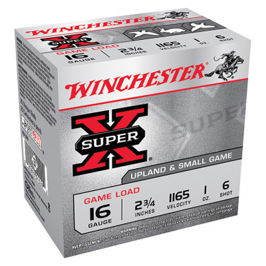 Winchester SuperX 16 Gauge 2.75 Inch 1 Ounce Game #6 Shot 250 Rounds