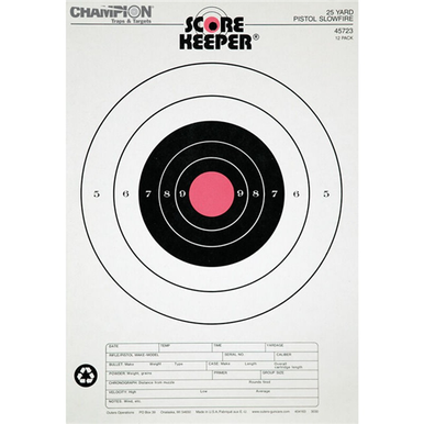 Champ Target 25yd Pistol Slowfire (12)