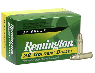 Remington Golden Bullet Rimfire Ammo 22 Short 29 gr. PLRN 50 rd.