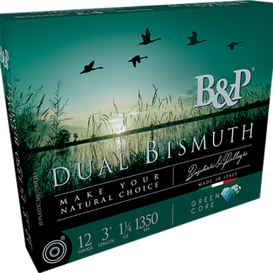 B&p Ammunition 12B5DB43 Dual Bismuth  12Gauge 2.75" 1 1/5oz Bismuth 3/4Shot 10 Rounds