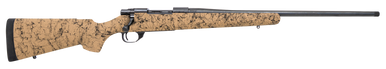Howa HHS43334 M1500 HS Precision 300 Win Mag 3+1 24" Blued Threaded Barrel/Rec, Tan with Black Webbed HS Precision Stock