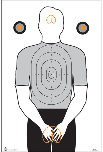 Action Target PIC12100 Entertainment Politically Incorrect Silhouette Paper Hanging 23" x 35" Black/Gray/White 100 Per Box