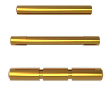 Cross Armory CRGPSGD 3 Pin Set  Compatible w/Glock Gen1-3 Gold Steel