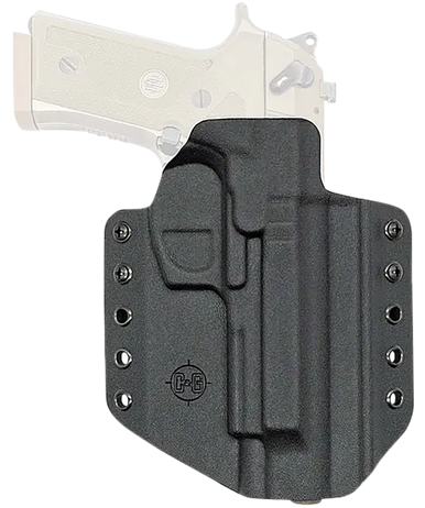 C&G Holsters 2750100 Covert  OWB Black Kydex Belt Loop Fits Beretta M9A3/M9A4 Right Hand