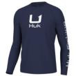 Huk Icon Crew Long Sleeve Shirt Naval Academy L