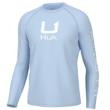 Huk Icon Crew Long Sleeve Shirt Ice Water S