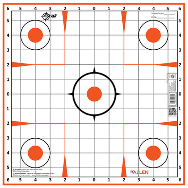 EzAim Sight-In Grid Paper Targets 12x12 12 pk.