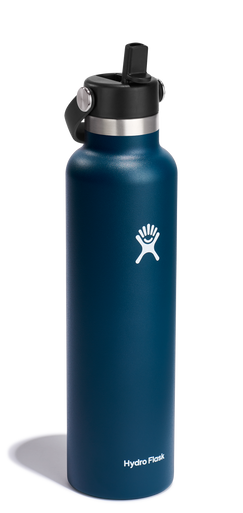 Standard Mouth 24oz Insulated Water Bottle w/ Flex Straw