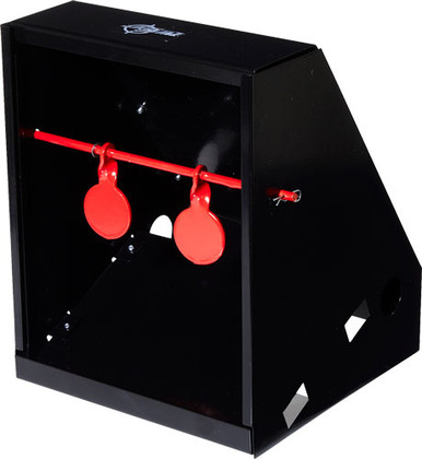 EZ-Aim 15429 Air Gun Pellet Shooting Target & Trap Red Steel Circle