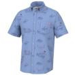 Huk Americookin Kona Short Sleeve Shirt Quiet Harbor M