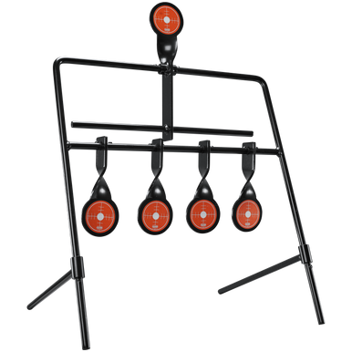 Champion Targets 40874 Gong Auto Reset Rimfire Black/Orange 6.83 lbs Standing 5 Targets