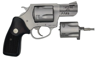 Charter Arms 73920 Mag Pug & Pitbull  38 Special 357 Mag 9mm 5 Shot 2.2" Stainless Steel Classic Walnut Wood Grip