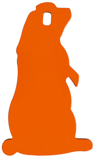 Champion Targets 44916C Impact Steel Prairie Dog Target Rimfire Orange