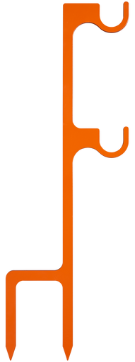Champion Targets 44915C Impact Steel Double Hanger Stake Rimfire Orange