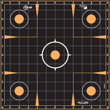 EzAim Splash Sight-In Grid Adhesive Targets 12x12 5 pk.