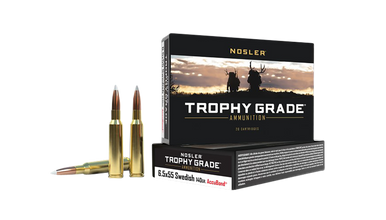 Nosler Trophy Grade Rifle Ammunition 6.5x55 S Mauser 140 gr. AB SP 20 rd.
