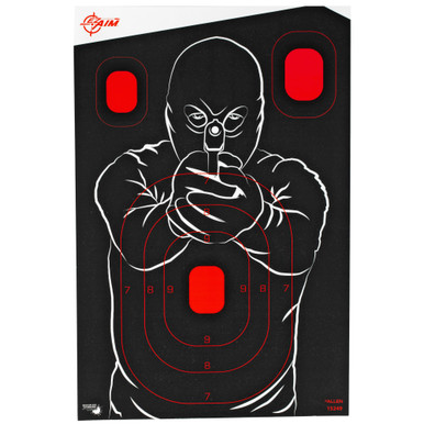 EzAim Splash Bad Guy Targets 12x18 5 pk.