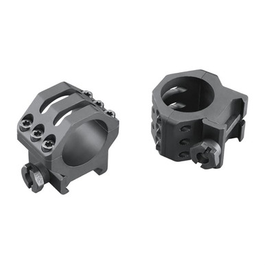 Weaver Mounts 99689 Six-Hole Picatinny Rings  Matte Black 1" High