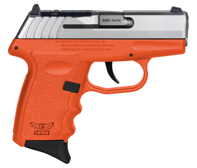 SCCY Industries CPX3TTORRDRG3 CPX-3 RD 380 ACP 10+1 2.96" Orange Polymer/Serrated Stainless Steel Slide/Finger Grooved Orange Polymer Grip
