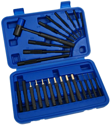 DAC GMPUNCH24 Drive Pin & Roll Punch Set Universal 24 Pieces