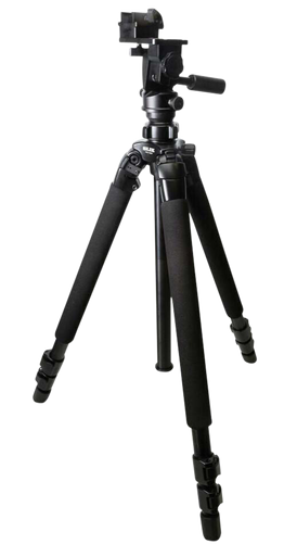 KOPF Jager KJ85003K Folding Tripod K700 Tripod made of Aluminum with Black Finish, Adjustable Reaper Rail, 3-Level Leg Extension, 21-87 Degree Pan & Tilt