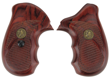 Pachmayr 63080 Renegade Grip Checkered Rosewood Laminate with Finger Grooves for Taurus 85