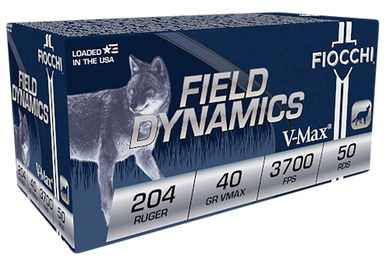 Fiocchi FXT Centerfire Rifle Ammo 204 Ruger 40 gr. V-Max 50 rd.
