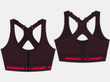 Women's Armour High Crossback Zip Sports Bra - 135511060042C