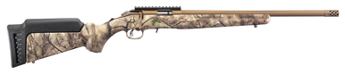 Ruger American Rimfire 22 LR 18in 10 Bronze Go Wild Camo