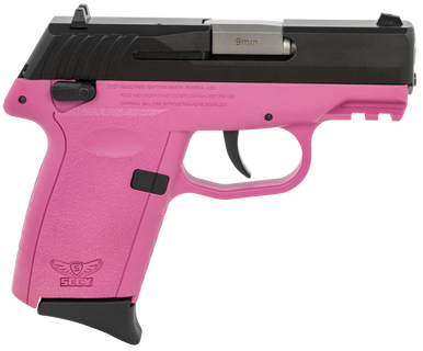 SCCY CPX-1 Gen 3 Sub-Compact Pistol - Black / Pink | 9mm | 3.1" Barrel | 10rd | Ambidextrous Safety