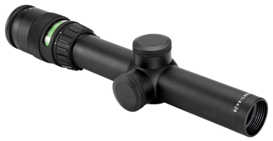 Trijicon 200057 AccuPoint  Black Hardcoat Anodized 1-4x 24mm 30mm Tube Illuminated Green Triangle Post Reticle
